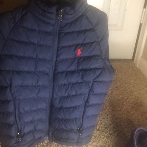 dark blue polo  kids jacket